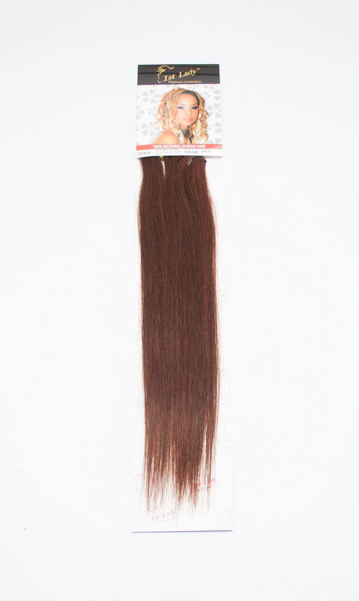 1st Lady Natural Euro Human Hair Blended Clip on Hair Extensions 18" (3Pcs)