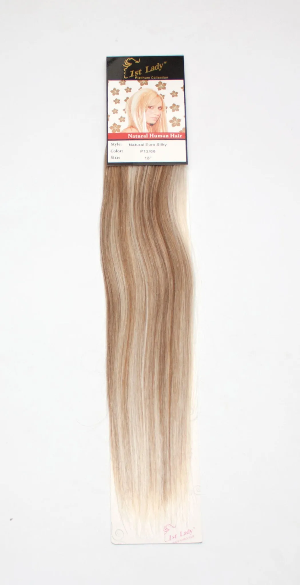 1st Lady Natural Euro Silky Straight Blended Human Hair Weft 18"