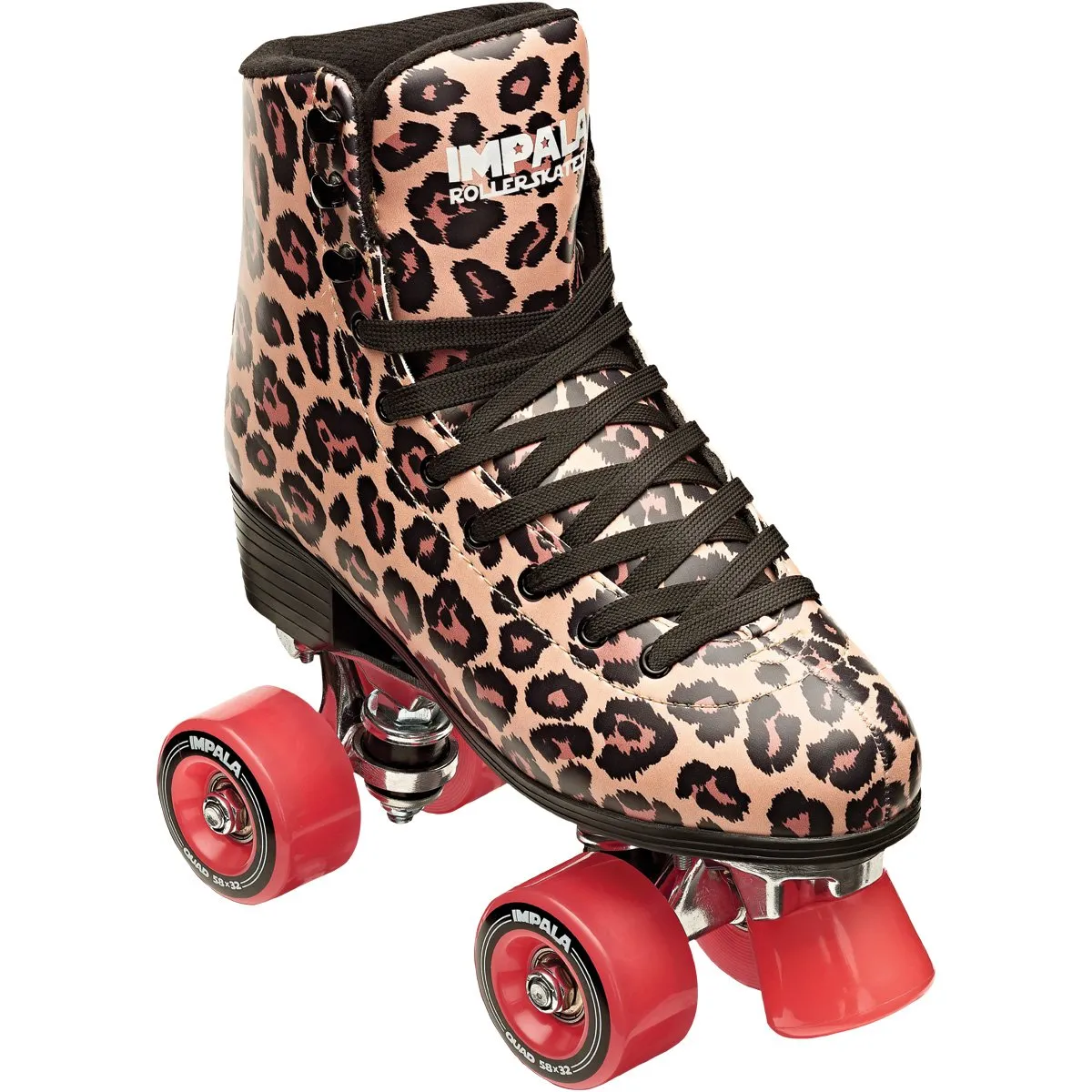 IMPALA - Leopard Quad Roller Skates