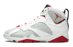 Jordan Air Jordan 7 Vintage Basketball Sneakers, White/Light Grey/Red