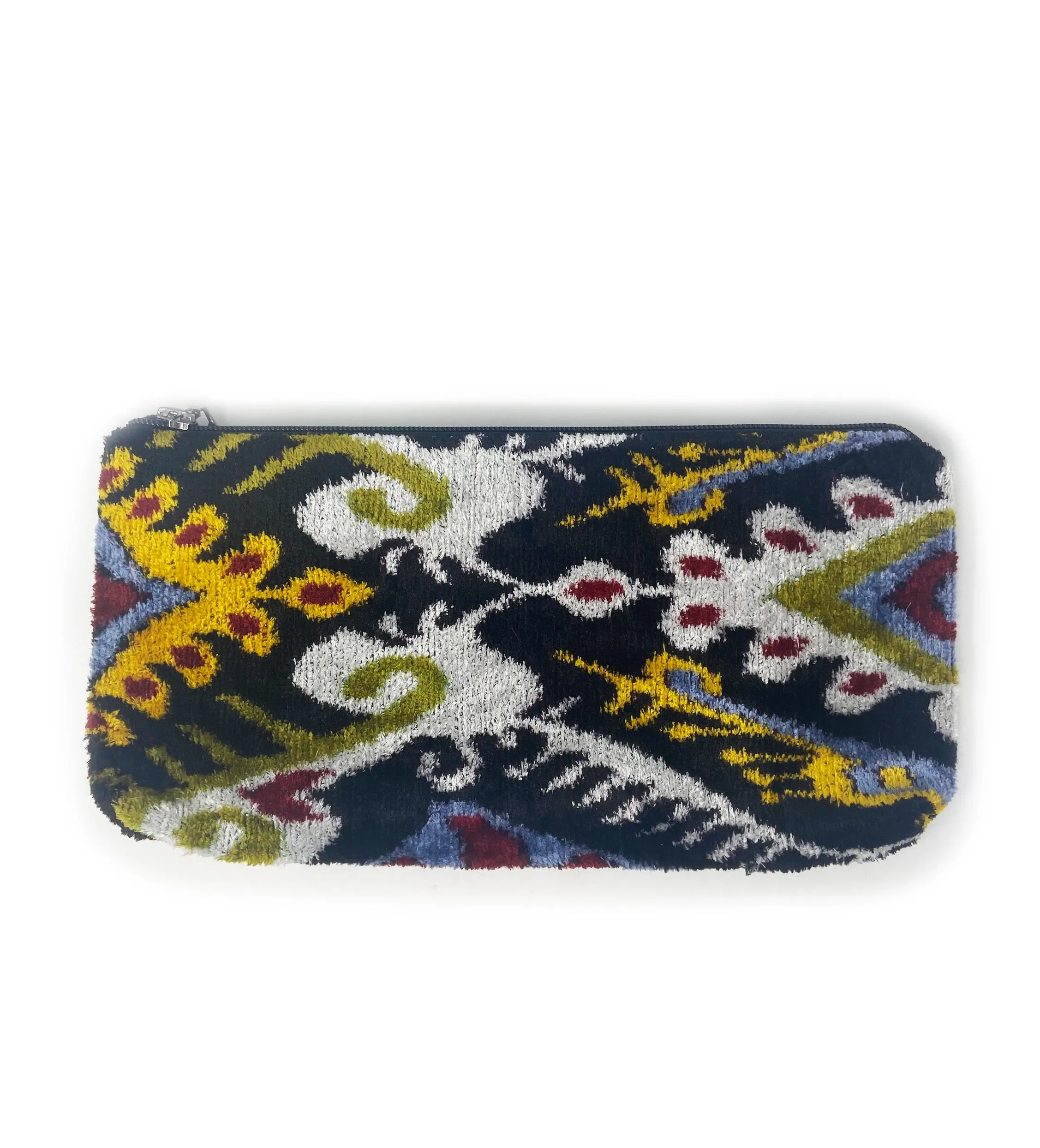 Large Velvet Ikat Bag