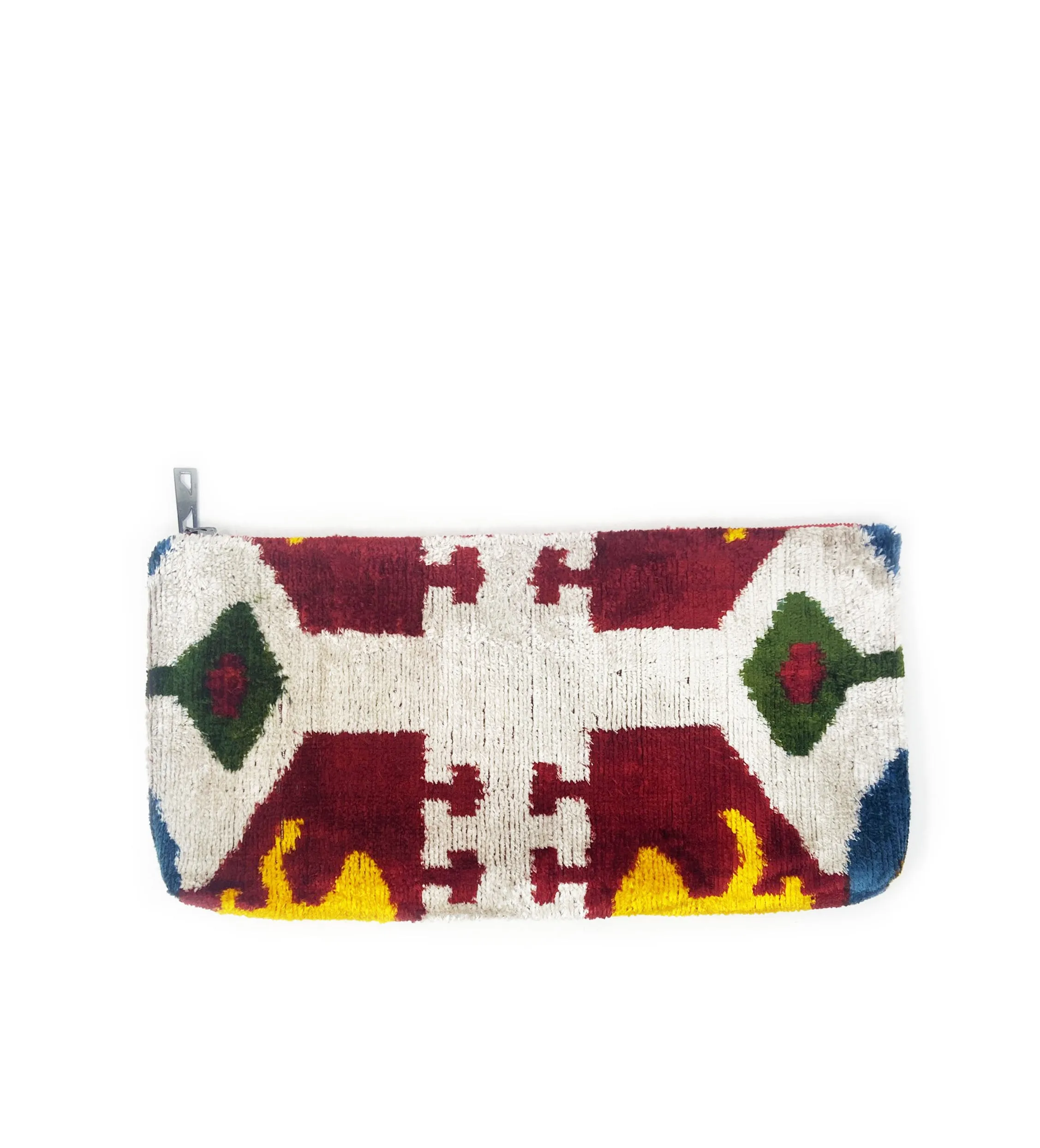 Large Velvet Ikat Bag