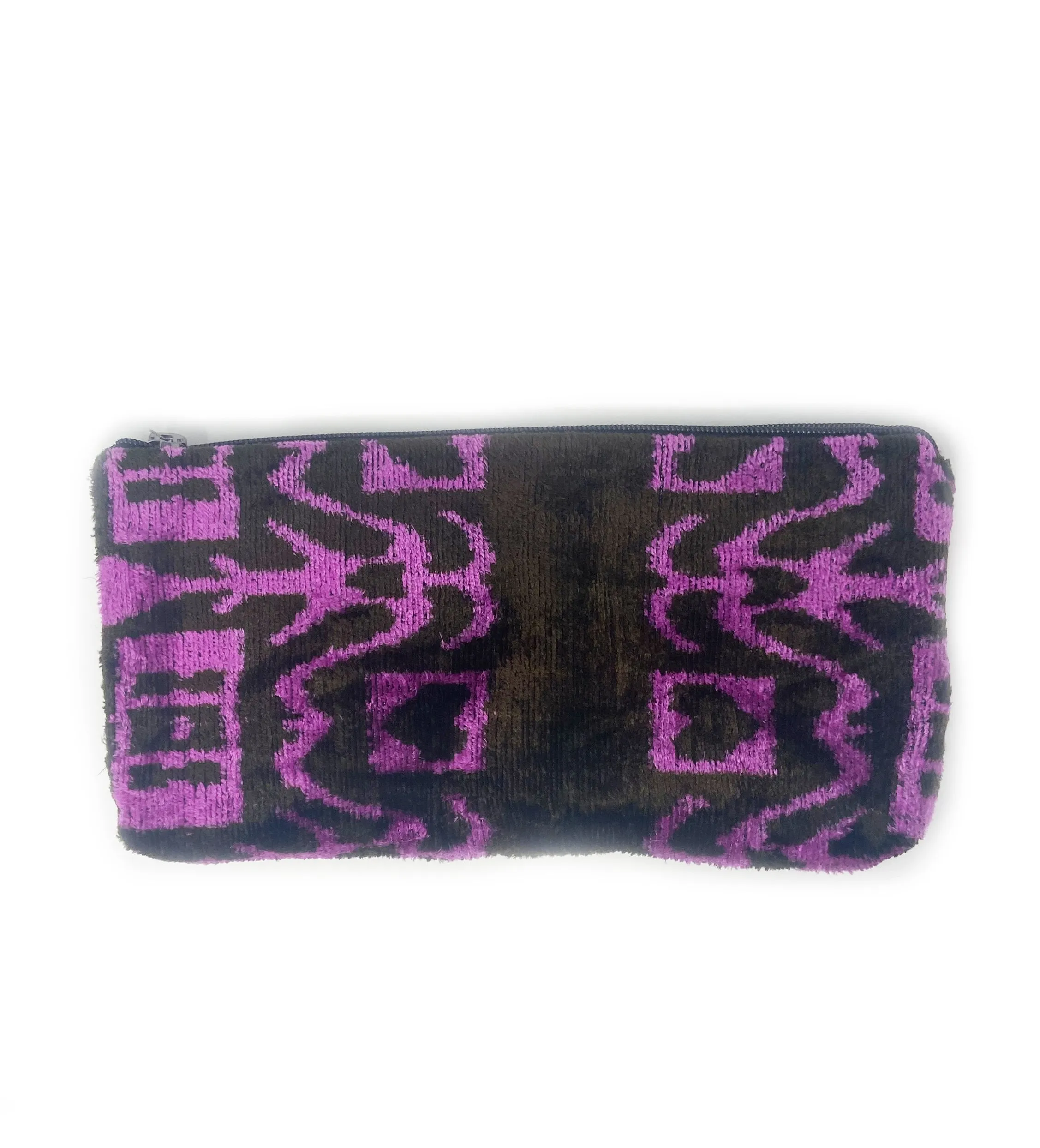 Large Velvet Ikat Bag