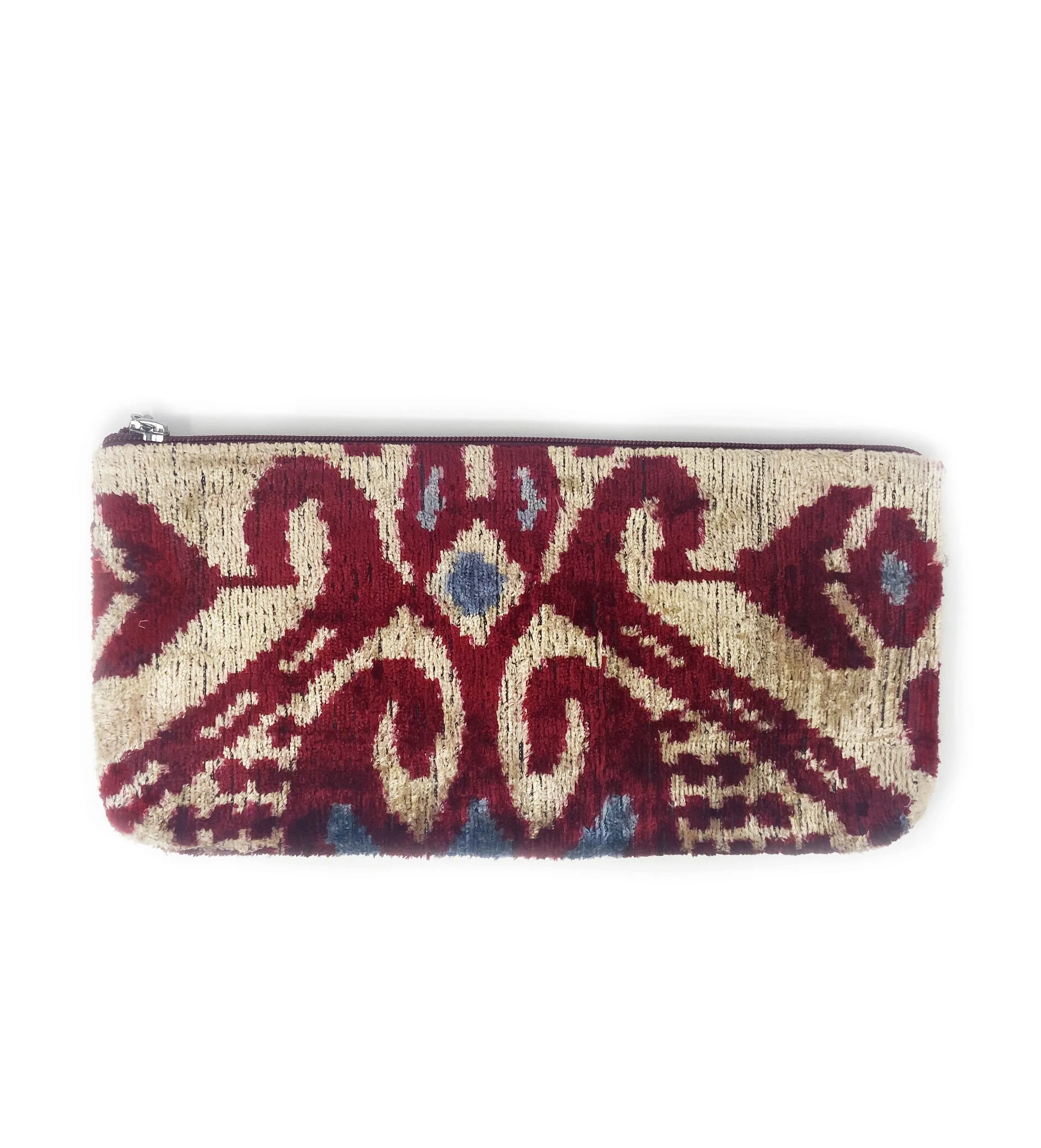 Large Velvet Ikat Bag