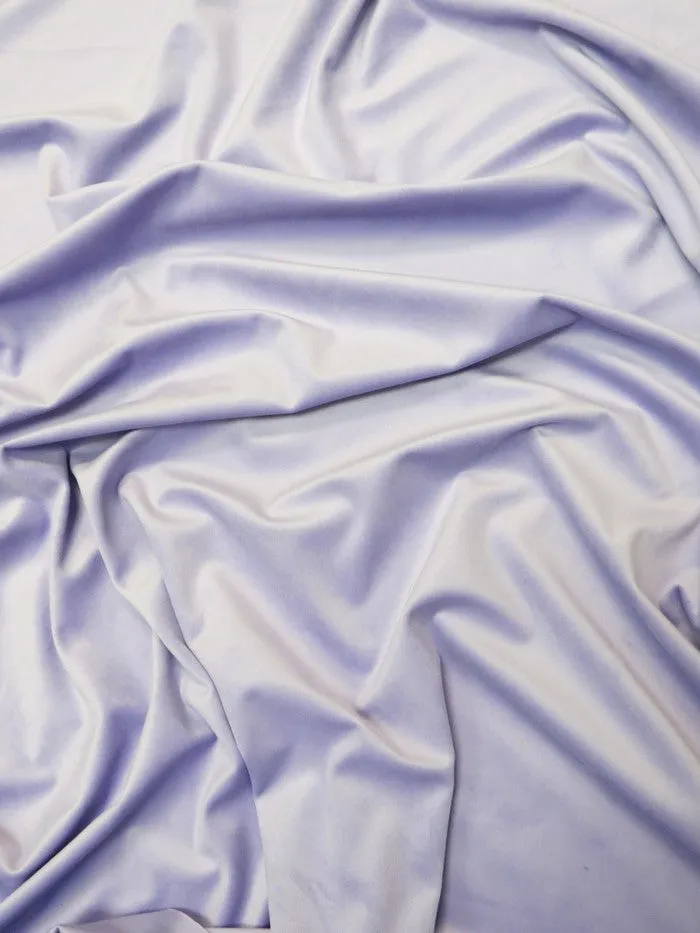 Matte Butter Velvet Drapery Upholstery Fabric / Silver / Sold By The Yard