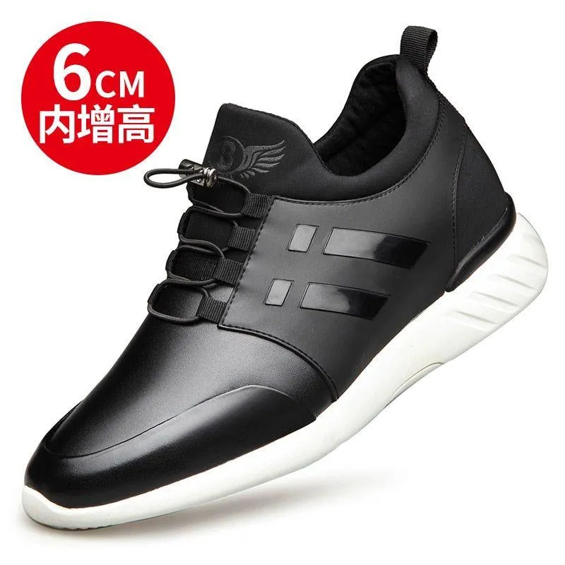 Men's Black Casual Shoes CSA41 Leather British Basic Shoes