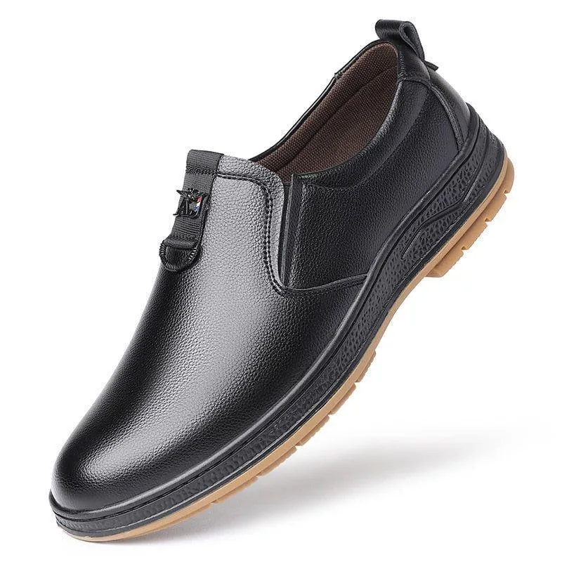 Men's Casual Shoes Genuine Leather 2021 Brogue Safety Sneakers #9536