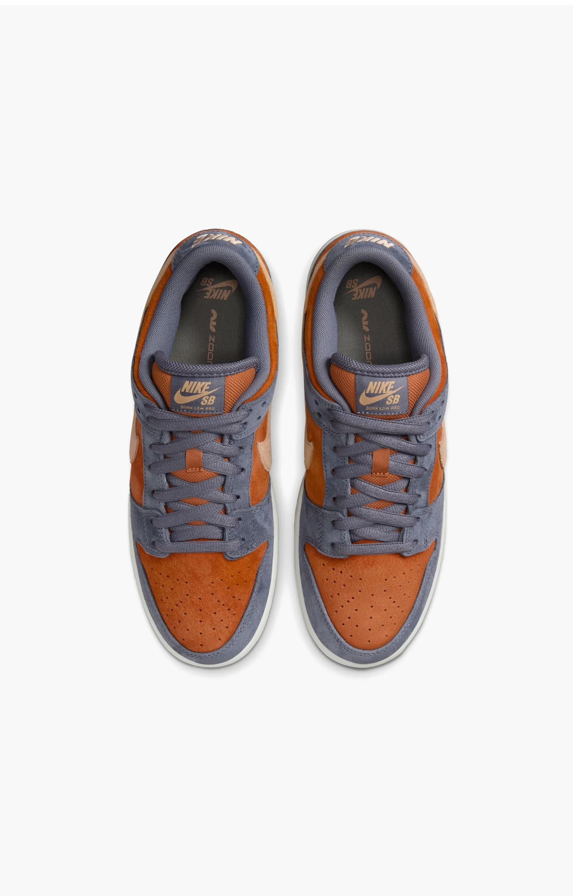 Nike SB Dunk Low Pro Shoe, Light Carbon/Monarch/Summit White/Sesame