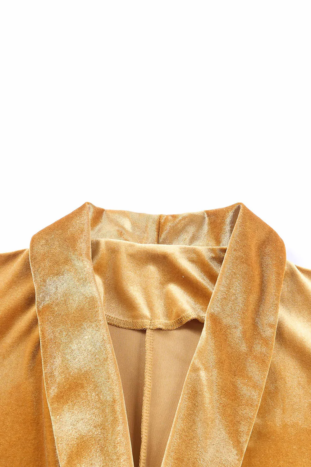 Women's Velvet Blazer Jackets Casual Long Sleeve Lapel Collar Pocketed Blazer Suits Work Outfits